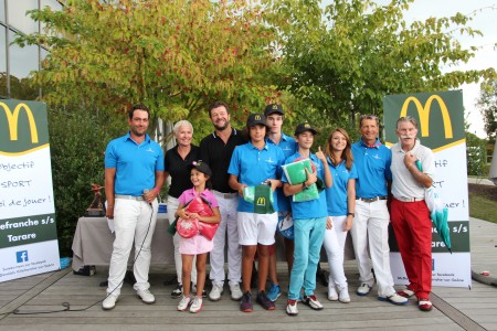 L'équipe vainqueur de cette 1ère é Photo ©A. Prost / Golf Rhône-Alpes Magazine 