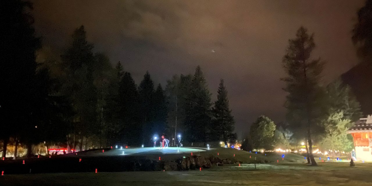 Golf by night à Chamonix
