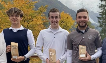 Grand Prix de Chamonix : Thomas Lecomte (Evian) sur le podium.