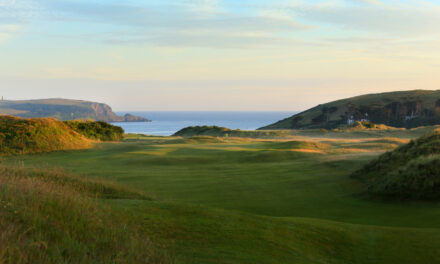 St Enodoc, l’Atlantique en face