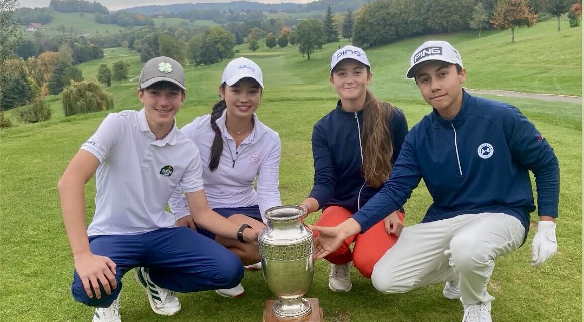 Internationaux de France de Foursome Mixte : le trophée pour Guyot et Moreau
